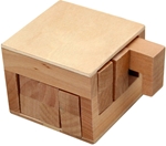 Wooden Sliding Cube Puzzle - 24265
