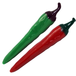 Green Jalapeño & Red Chili Pepper Clicker Pen 