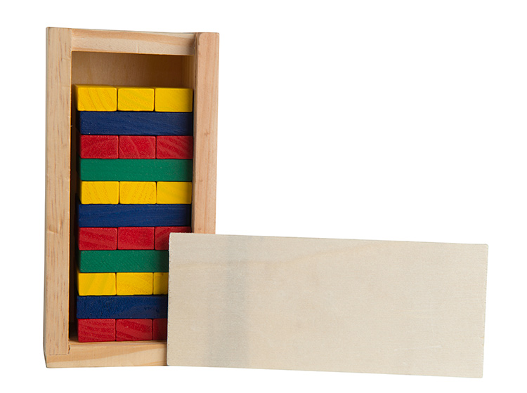 Multi-Colored Block Wooden Tower Puzzle - 24491