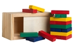 Multi-Colored Block Wooden Tower Puzzle - 24491