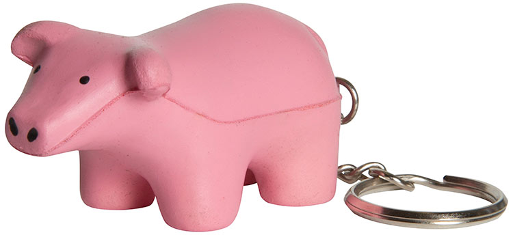 Pig Squeezies Keyring Stress Reliever 