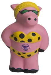 Cool Beach Pig Squeezies Stress Reliever 