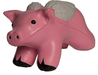 Flying Pig with Wings Squeezies Stress Reliever 