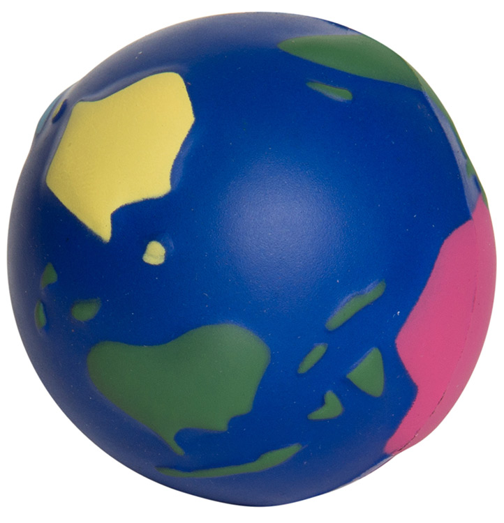 Multi-Color Earth Squeezies Stress Ball - 26170