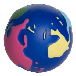 Multi-Color Earth Squeezies Stress Ball 