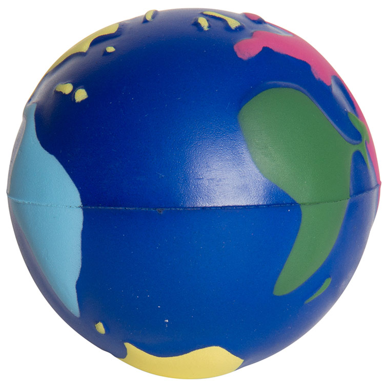 Multi-Color Earth Squeezies Stress Ball - 26170