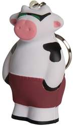 Cool Beach Cow Squeezies Keyring Stress Reliever 