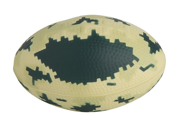 Digital Camo Football Squeezies Stress Reliever 