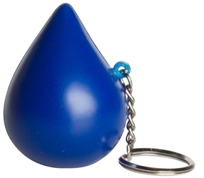 Blue Drop Squeezies Stress Reliever Keyring 