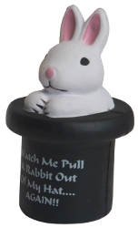 Magic White Rabbit in Top Hat Squeezie 