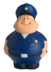 Policeman Bert Squeezies Stress Reliever Keychain 