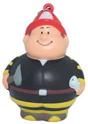 Fireman Bert Squeezies Stress Reliever Keychain 