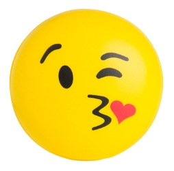 Kiss Kiss Emoji Squeezies Stress Reliever 