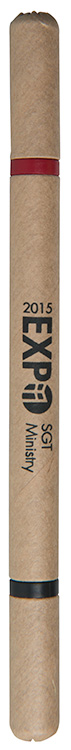 BioDegradable Two Color Cardboard Pen - 36006